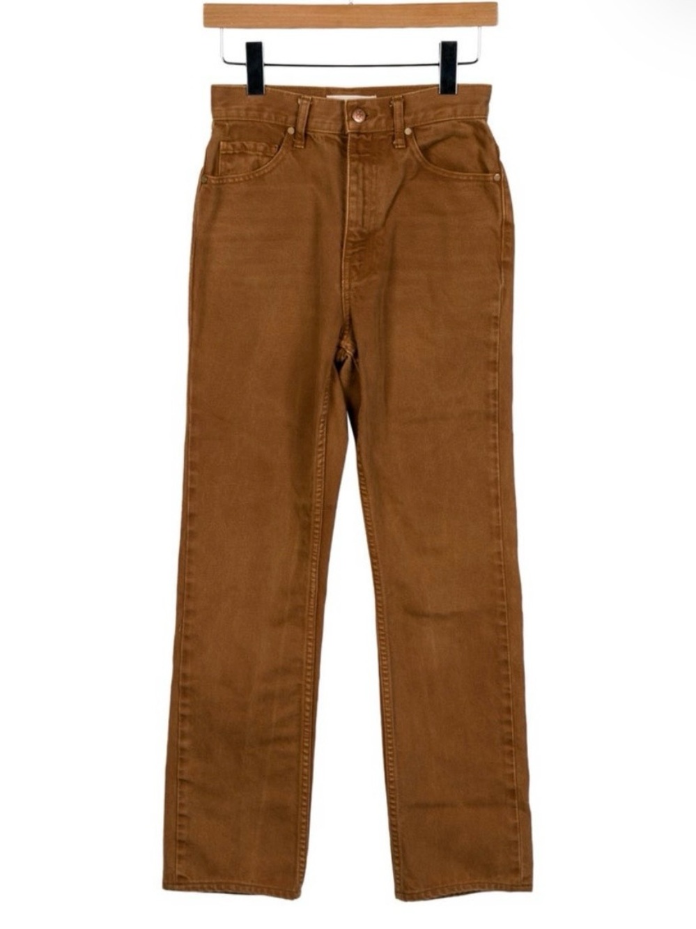 Ulla Johnson Straight-Leg Jeans in Caramel Brown